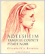 ADELSHEIM PINOT NOIR ELIZABETH RESERVE 1999